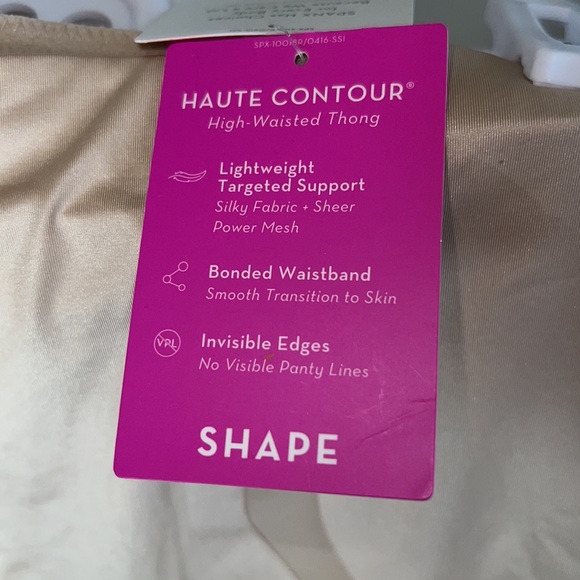 Spanx Haute Contour high-waisted thong. Size medium. Color soft sand - Picture 9 of 10